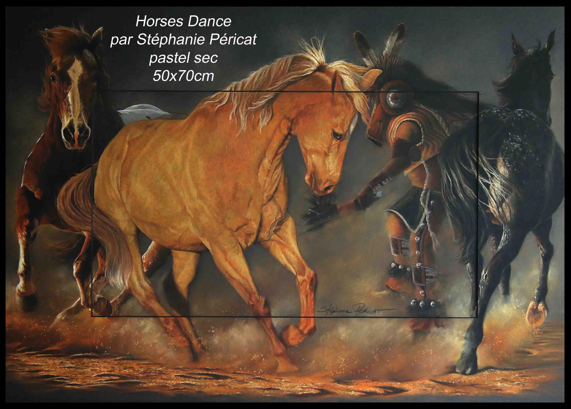 Horses dance  -  50 x 70 cm  -  Disponible