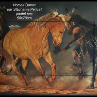 Horses dance  -  50 x 70 cm  -  Disponible