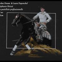 Reining - Jac Barbee Dream & Laura, stop - 24x30cm