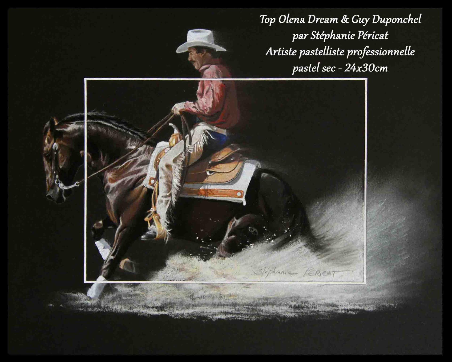 Reining - Top Olena Dream & Guy, stop - 24x30cm