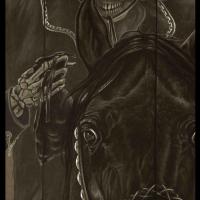 El Charro Negro (mexican legend)  -  23 x 50 cm  -  Disponible